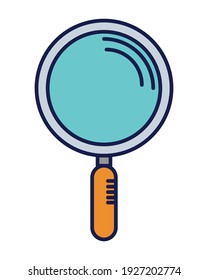 social media searching magnifier icon