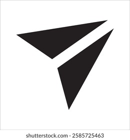 social media send icon with white background