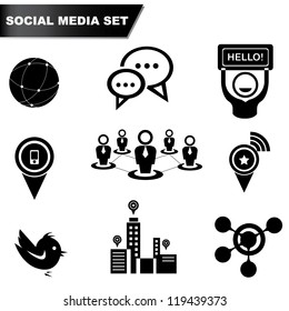 Social Media Set, Icon Set