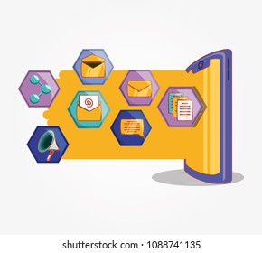 social media set icons