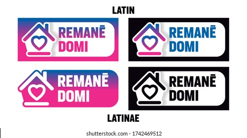 Social Media Set in Stay at Home, in Latin.