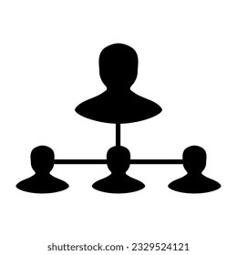 Configuración De Medios Sociales Icono Negro Plano Aislado En Ilustración De Vectores De Fondo Blanco | Iconos de Seo