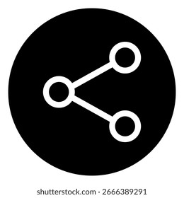 Icono de compartir en redes sociales Ilustración vectorial