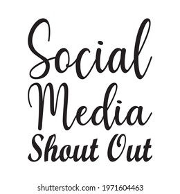 social media shout out the quote letters