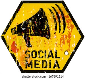 social media sign vector illustration