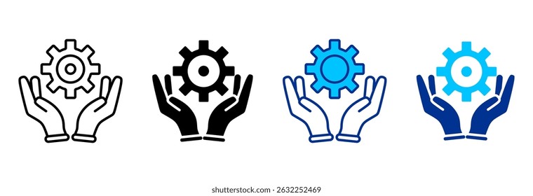 Social Media Simple Icon Set Multiple Style Vector Illustration