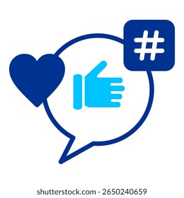 Concepto de Ilustración vectorial de íconos simples de redes sociales