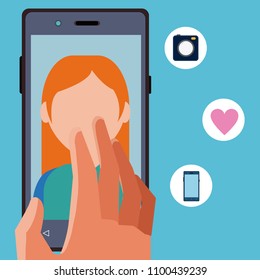 Social media from smartphone