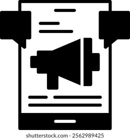 Social media Solid Style Icon Design
