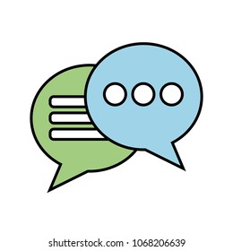 social media speech bubble chat dialog conversation