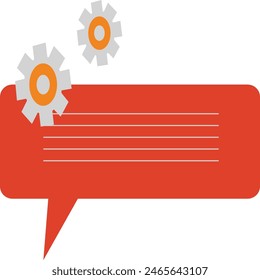 Social Media Speech Bubble Flat Style Icon, people watch around the world.