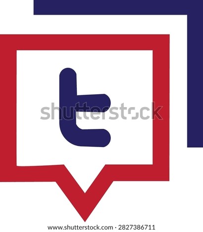 Social media speech bubble logo symbol with communication platform isolated minimalist internet business corporate identity marketing technology interface dialogue connection interaction