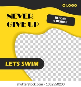 Social Media Sport Post Template Design Vector For promotion, news or just share anything