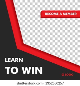 Social Media Sport Post Template Design Vector For promotion, news or just share anything
