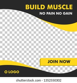 Social Media Sport Post Template Design Vector For promotion, news or just share anything