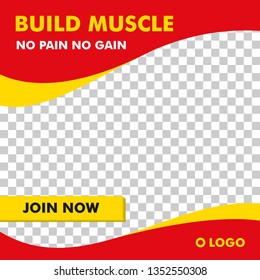 Social Media Sport Post Template Design Vector For promotion, news or just share anything