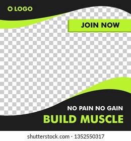 Social Media Sport Post Template Design Vector For promotion, news or just share anything