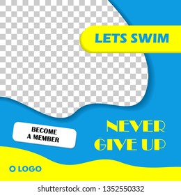 Social Media Sport Post Template Design Vector For promotion, news or just share anything
