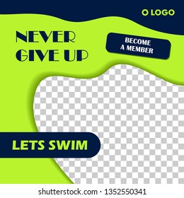 Social Media Sport Post Template Design Vector For promotion, news or just share anything