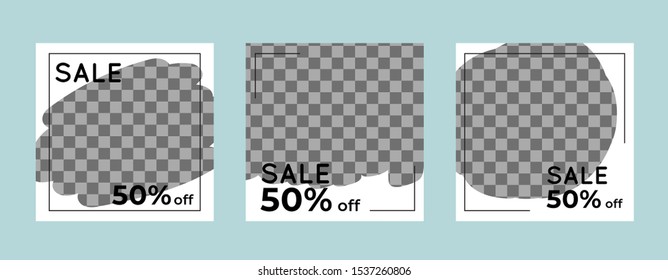 Social Media Square Post Layout Simple and Minimalist Design