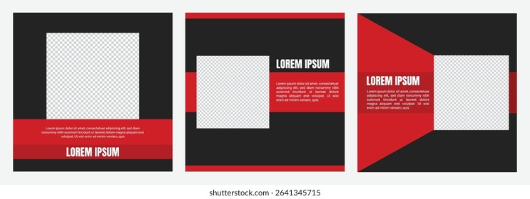 Social media square template. social media template pack to promote your brand and advertise on different social media channels. Editable designs for promotion. templates for modern social media posts