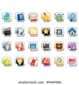 Social Media Sticker Icon