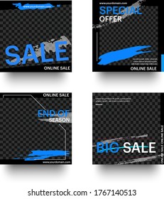 Social media stories and post bundle kit template Premium Vector - EPS 10