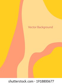 Social Media-Geschichten und posten kreativen Vektorgrafik. Hintergrundvorlage mit Kopienraum für Text- und Bilddesign durch abstrakte, farbige Formen, Linienkunst , warme Farbe des Erdtones