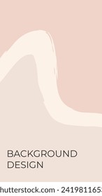 Social media stories and a post creative Vector set. Background template with space for copying text and images. Abstract colored figures in powdery tones. Use for banners and creative