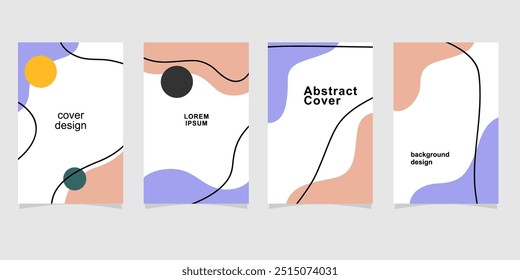 Social media stories and post creative vector set. background template with copy spave fot text.