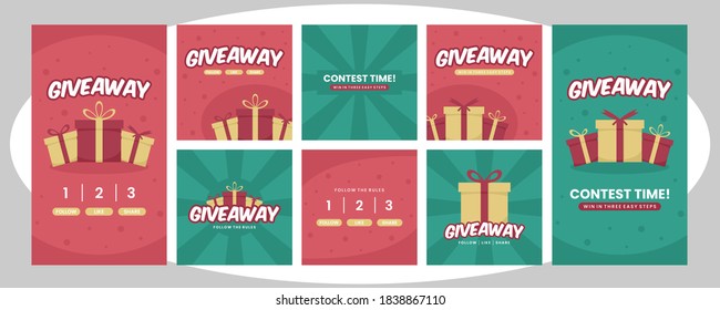 social media stories and posts collection templates