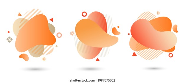 Social media stories, posts, highlights templates. Abstract vector backgrounds with copy space for text