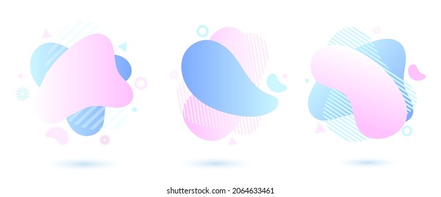 Social media stories, posts, highlights templates. Abstract vector backgrounds with copy space for text