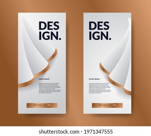 Social media stories template. elegant luxury background cloth window curtain with elegant royal layout