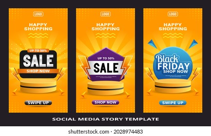 social media story banner template