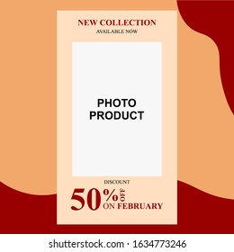 Social media story design template for business