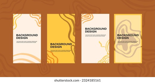 Social media story design templates.Medical Social Media Post Template.Vector background for publishing stories on social networks.Easy design stories, banners, publications.Autumn warm color scheme