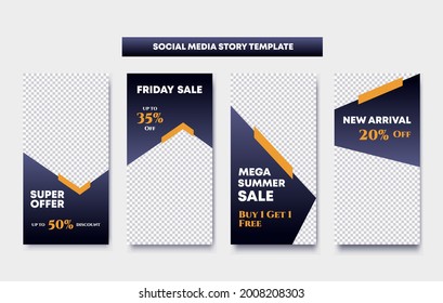 Social media story post creative design template pastel colors set. Background template with copy space for text and images. Vector layout for social media stories, banners, mobile apps, web, ads
