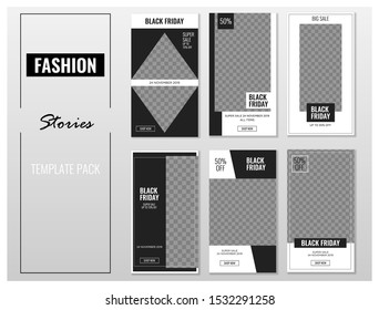 Social media story post fashion template 