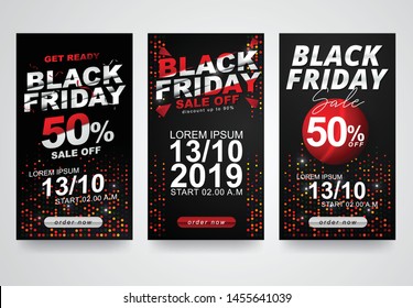 social media story template for black friday event