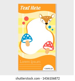 social media story template design. Photo frame set. set of social media stories sale banner background