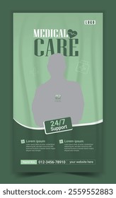 Social media story template for medical health promotion