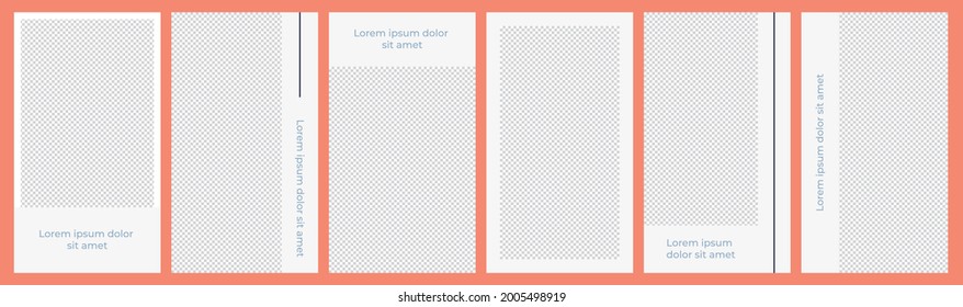 Social media story template set. ready to post.