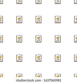 social media strategy icon pattern seamless isolated on white background. Editable flat social media strategy icon. social media strategy icon pattern for web and mobile.