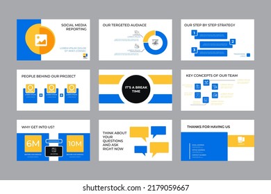 Social Media Strategy Presentation, Business Presentation, Pitch Deck, Investment Idea Presentation, Social Media Report, Introduction To Social Media Marketing Ppt Template, Social Media Strategy