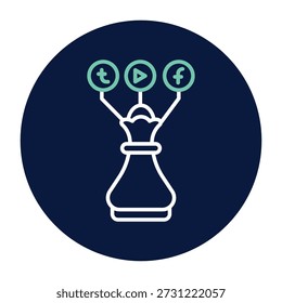 Vetor Social Media Strategy, pixel perfect, arquivo ilustrador 