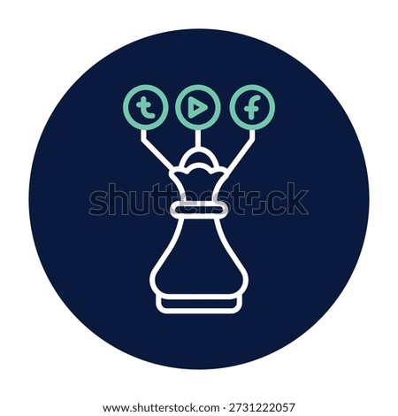 Social Media Strategy vector, pixel perfect, illustrator file 