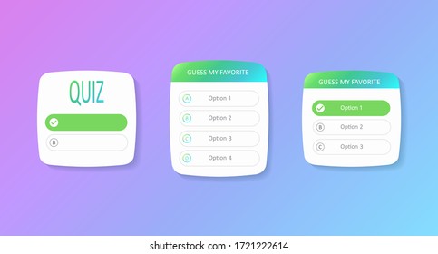 Social media style sticker, ui buttons stories. Vector illustration