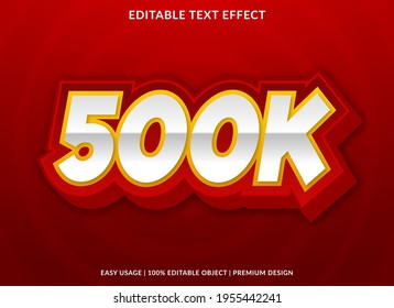 social media subscriber text effect template with abstract style use for business logo and brand