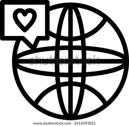 Social Media Success Sto Line Vector Icon Design